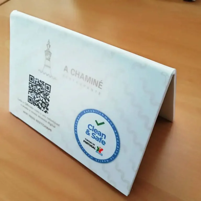 Suporte PVC QRCODE