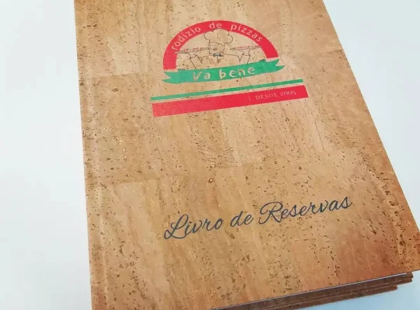 Livro de Reservas em Cortiça